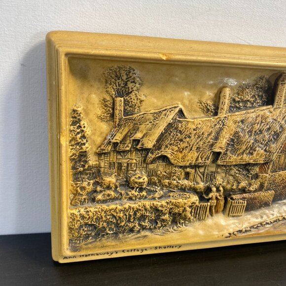 Vintage Osborne Ivorex Plaque Ann Hathaways Cottage - Picture 2 of 10
